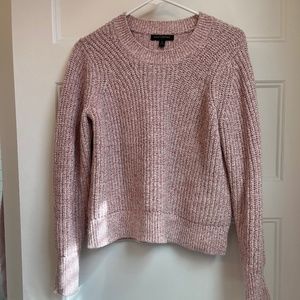 Banana Republic Cream and Rose Marled Knit Sweater M